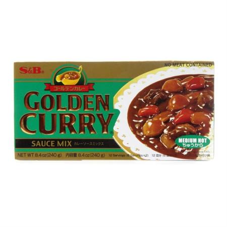 S&B Golden Curry Sauce Mix Medium Hot 240g