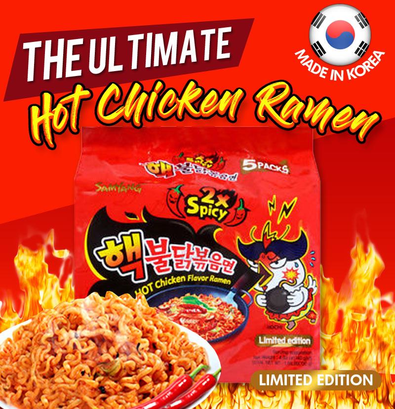 Samyang Hot Chicken Flavor Ramen 2x Spicy 700g from Buy Asian Food 4U