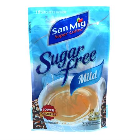 San Mig 3-in-1 Coffee Sugar Free MILD 70g