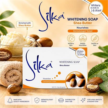 Silka Whitening Soap Shea Butter 135g