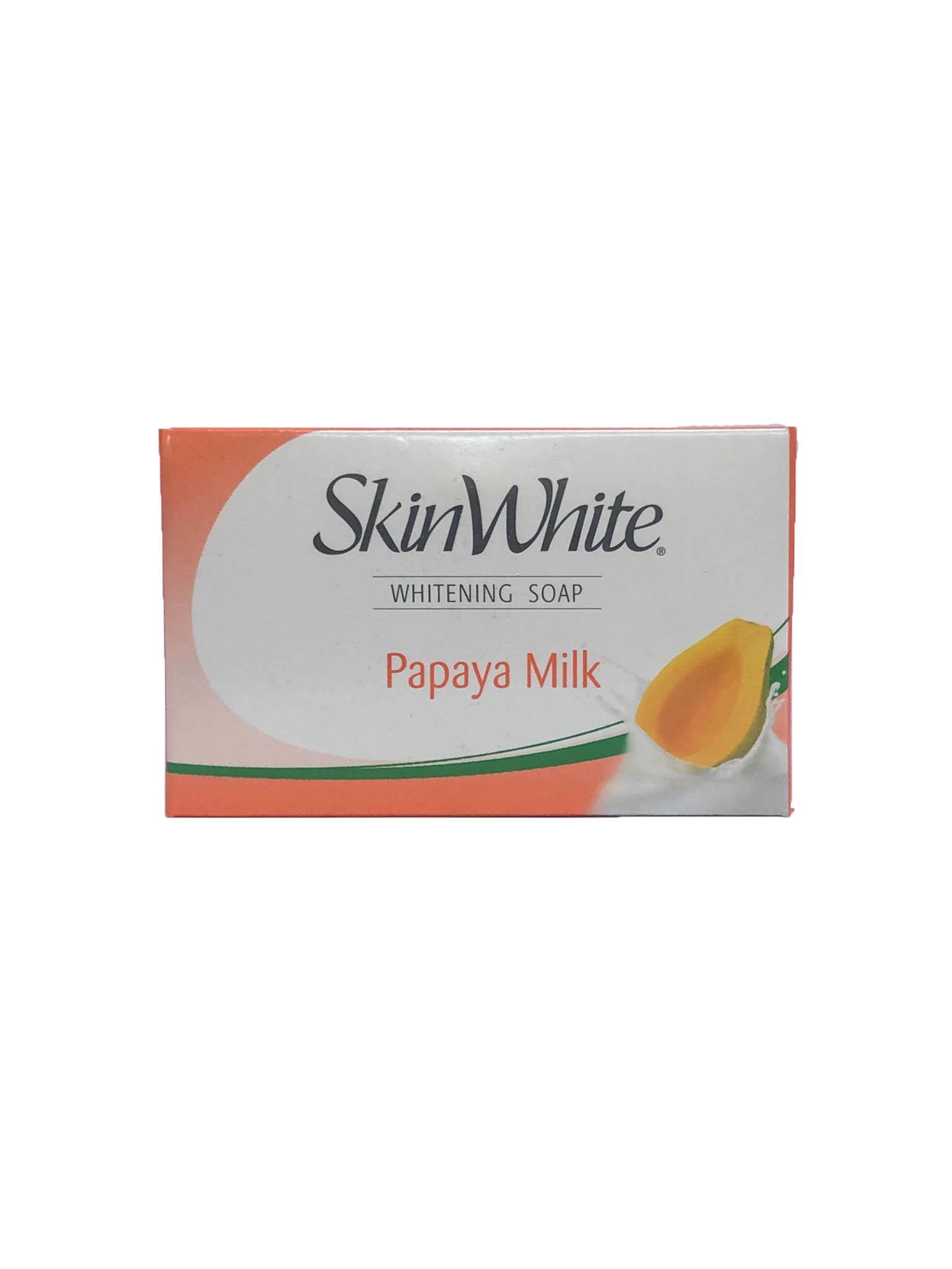 Skin White Whitening Soap with Papaya Milk 90g from Buy Asian Food 4U