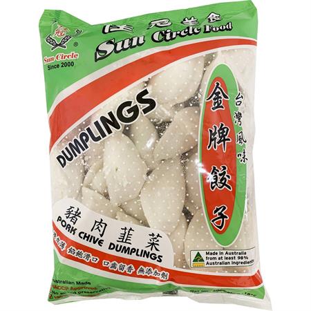 Sun Circle Dumpling Pork & Chive 600g