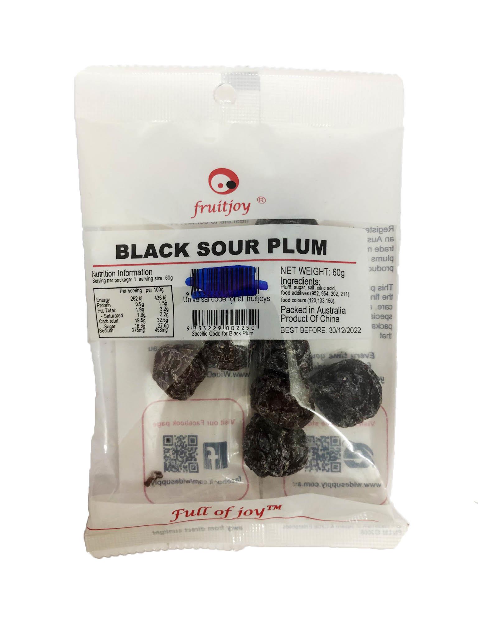 Sweetjoy Black Sweet Sour Plum 48g from Buy Asian Food 4U