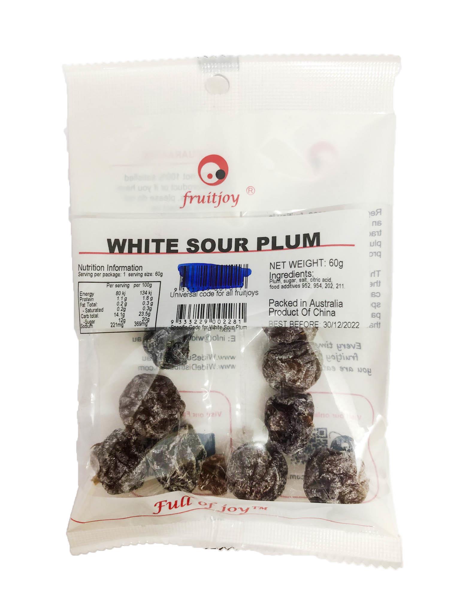 Sweetjoy White Sweet & Sour Plum 48g from Buy Asian Food 4U