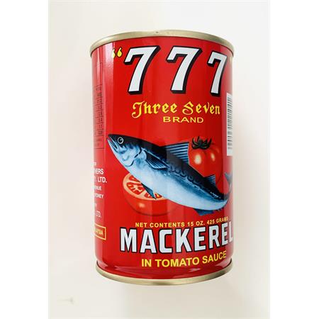 Three Seven Mackerel in Tomato Sauce 425g
