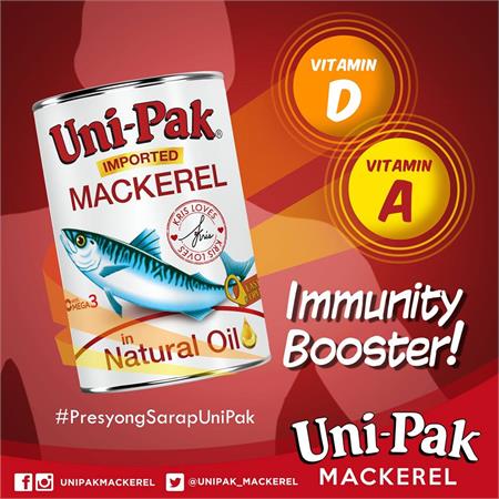 Uni-Pak Mackerel in Natural Oil 155g