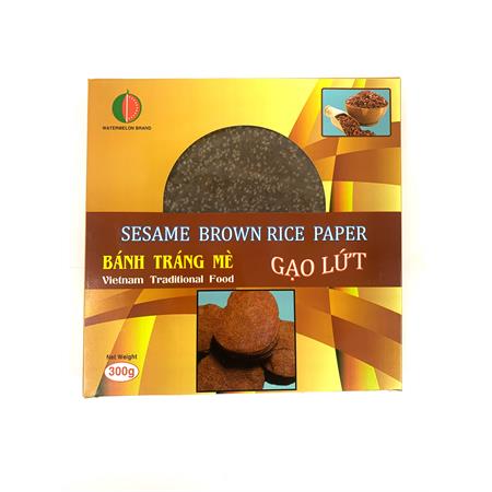 Watermelon Brand Sesame Rice Paper Brown 300g