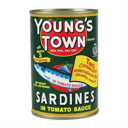 Young's Town Premium Sardines Regular 155g